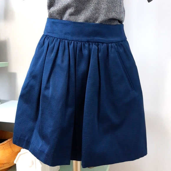 Like New Banana Republic Blue A-line Skirt - Picture 2 of 9